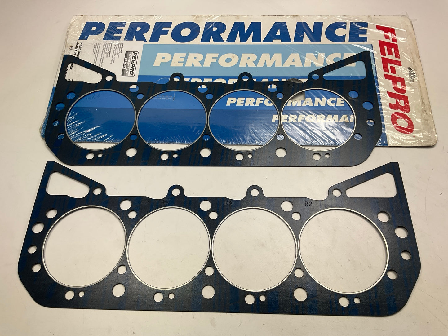 (2) FEL-PRO 1091 Head Gasket - Oldsmobile V8 Pro Stock Olds 4.620'' Bore .051'' T