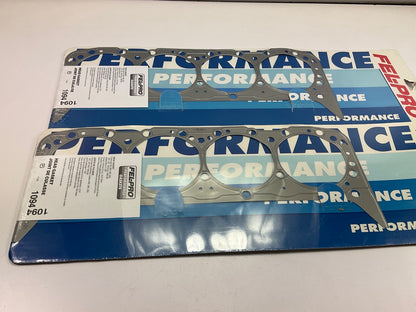 (2) Fel-pro 1094 Cylinder Head Gasket SBC Small Block Chevy 4.100'' Bore 0.015'' T