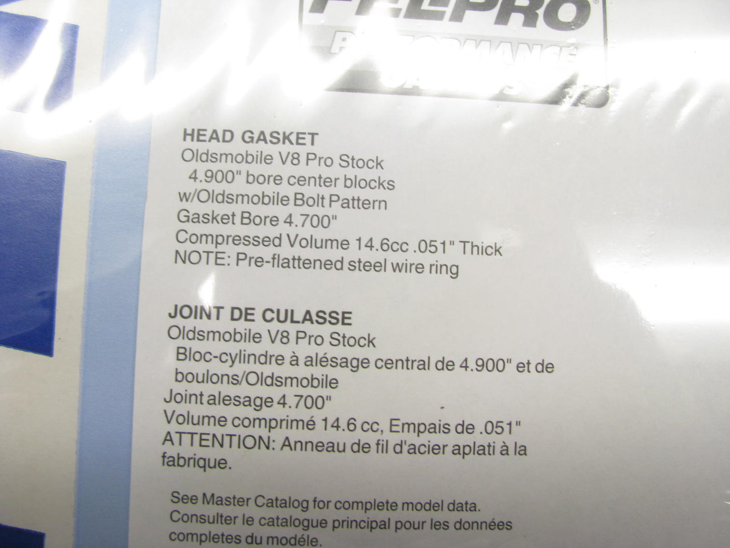 Fel-pro 1097 Engine Cylinder Head Gasket - Oldsmobile 455-V8 Pro Stock 4.700''