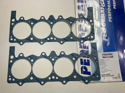 (2) Fel-Pro 1127 Cylinder Head Gasket For Chrysler W8, 18 Bolt Hole 4.080 Bore