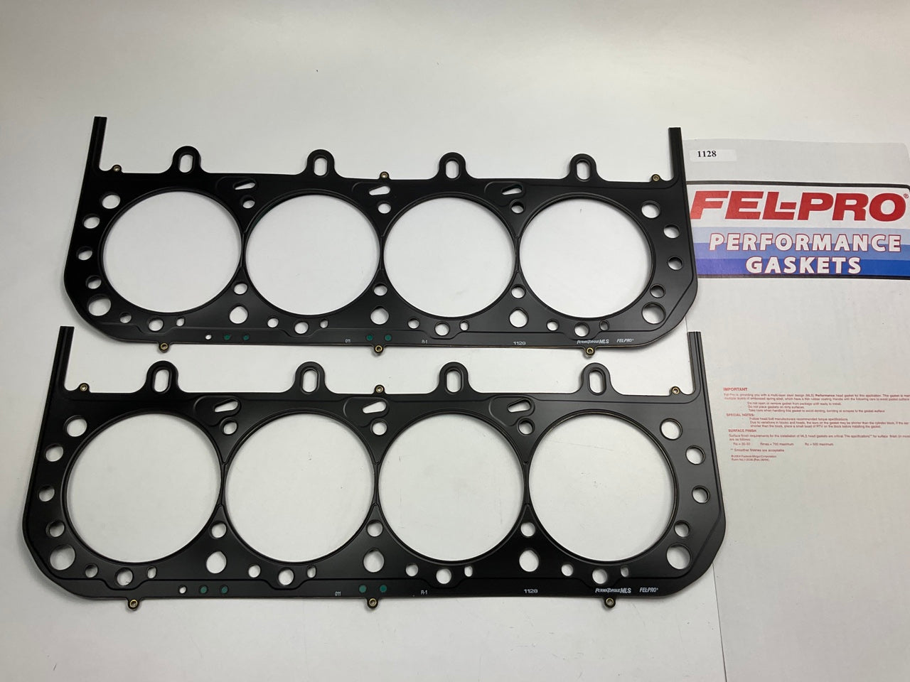 (2) Fel-Pro 1128 Performance MLS Head Gasket 1968-1990 Chevy 4.750'' Bore DRCE