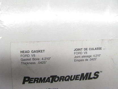 Fel-pro 1135SD-4 Head Gasket 4.180'' Bore .0425'' Thick Ford Small Block SBF V8