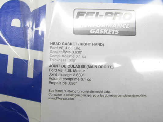 Fel-Pro 1141R PermaTorque MLS Head Gasket - Ford 4.6L / 5.4L V8 (Right Side)
