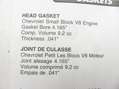 Fel-Pro 1143 SBC Chevy 350 400 MLS  Head Gasket 4.165'' Bore .041'' Thick