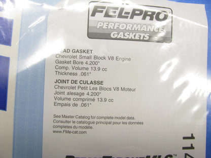 Fel-pro 1144-061 Performance MLS Cylinder Head Gasket CHEVY V8 Small Block 4.200