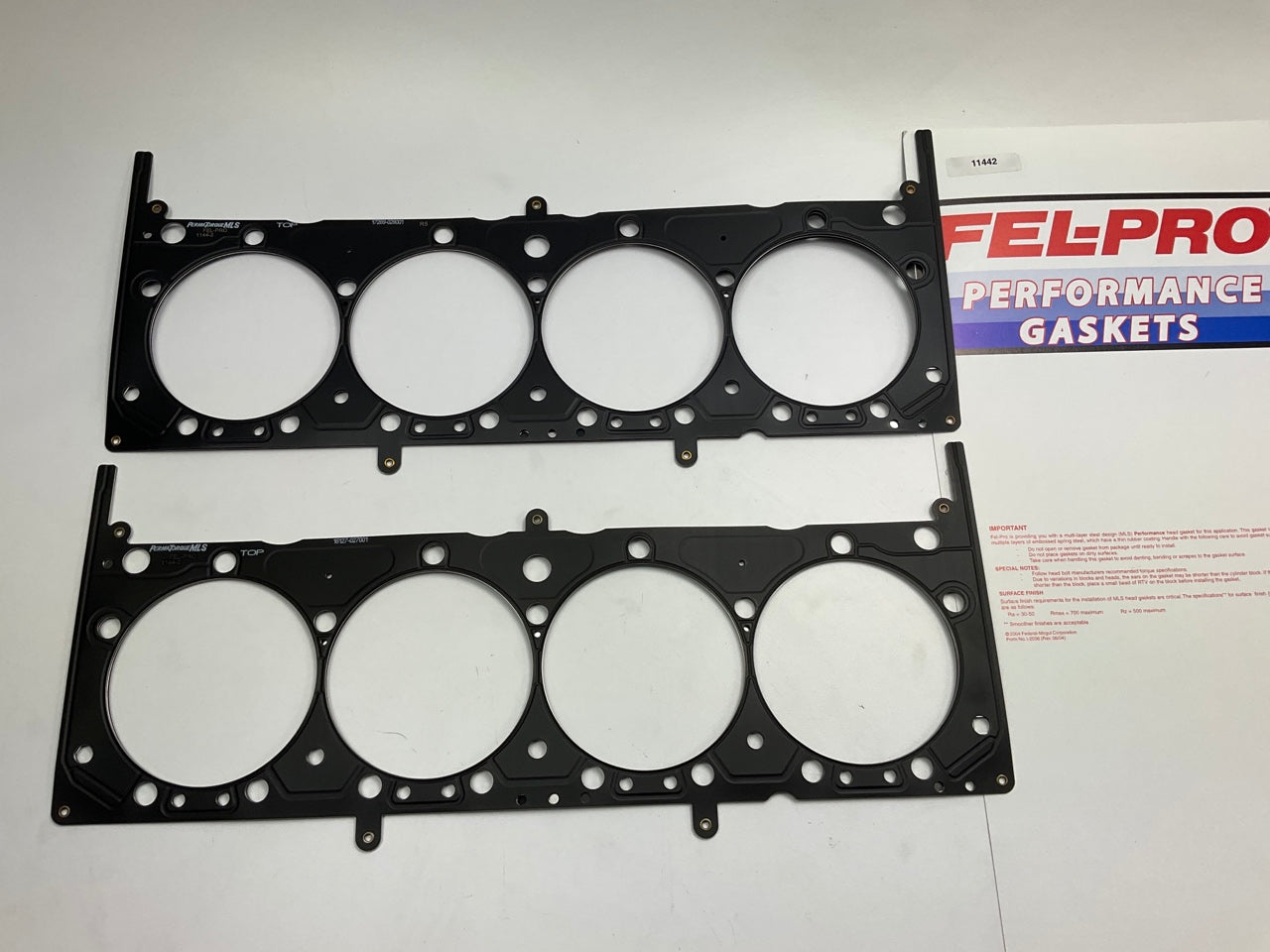 (2) Fel-Pro Performance 1144-2 MLS Head Gasket For Chevy SBC V8 4.200'' Bore