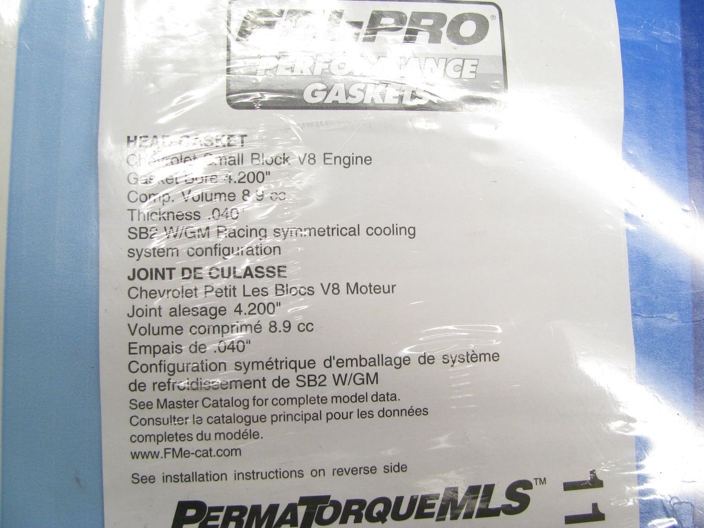 Fel-pro Performance 1144-2 MLS Head Gasket For Chevy SBC V8 4.200'' Bore