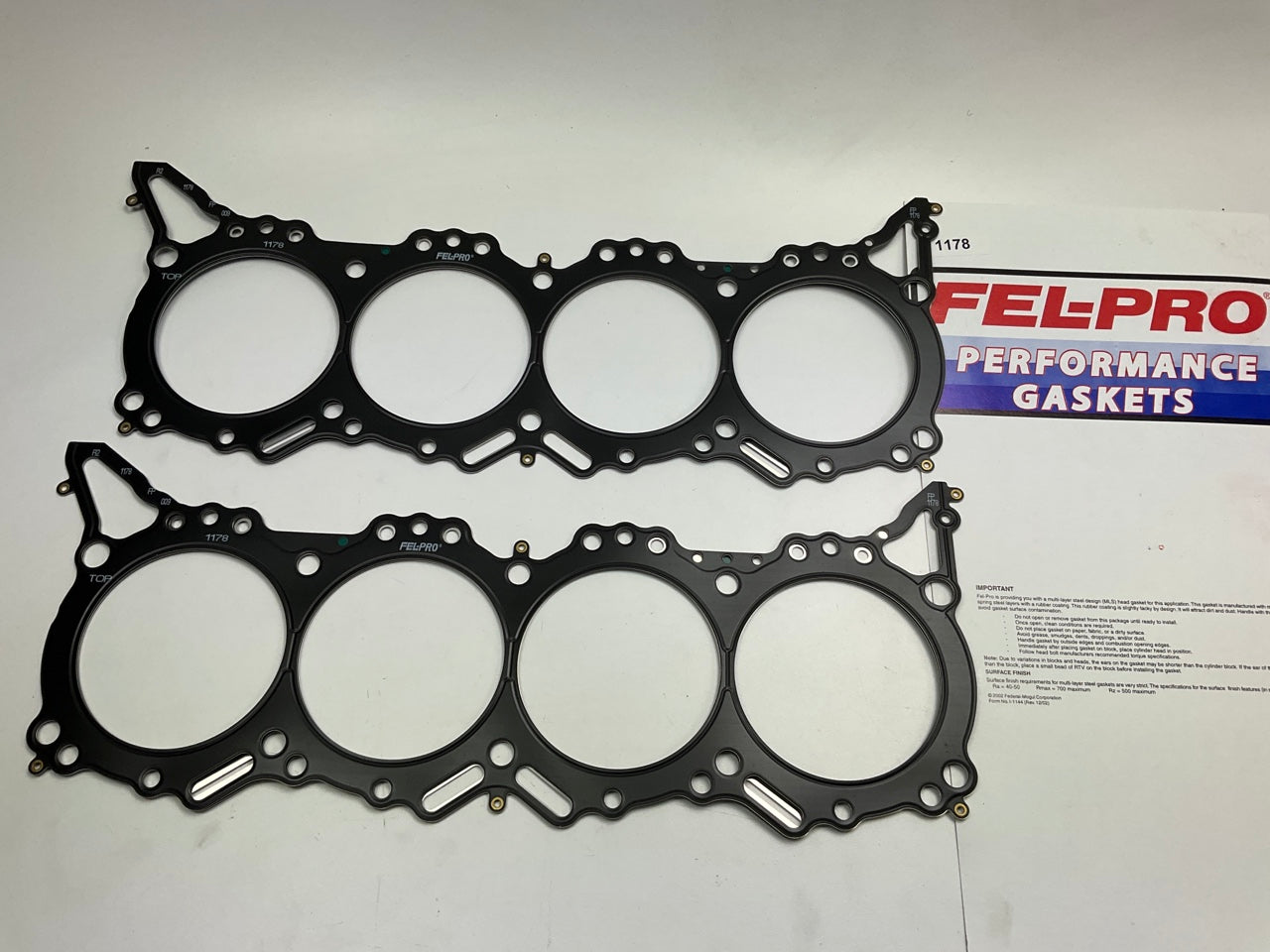 (2) Fel-Pro 1178 Cylinder Head Gasket For Toyota USAC Midget 4.210'' Bore