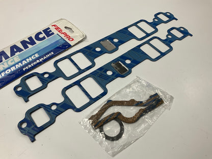 Fel-pro 1204 Engine Intake Manifold Gasket Set - Chevy SBC 1.23'' X 1.99'' Ports