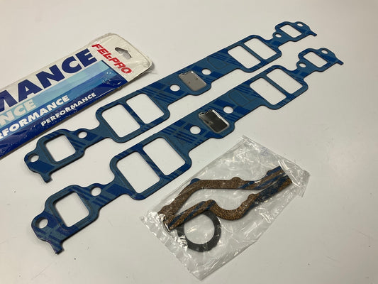 Fel-pro 1204 Engine Intake Manifold Gasket Set - Chevy SBC 1.23'' X 1.99'' Ports