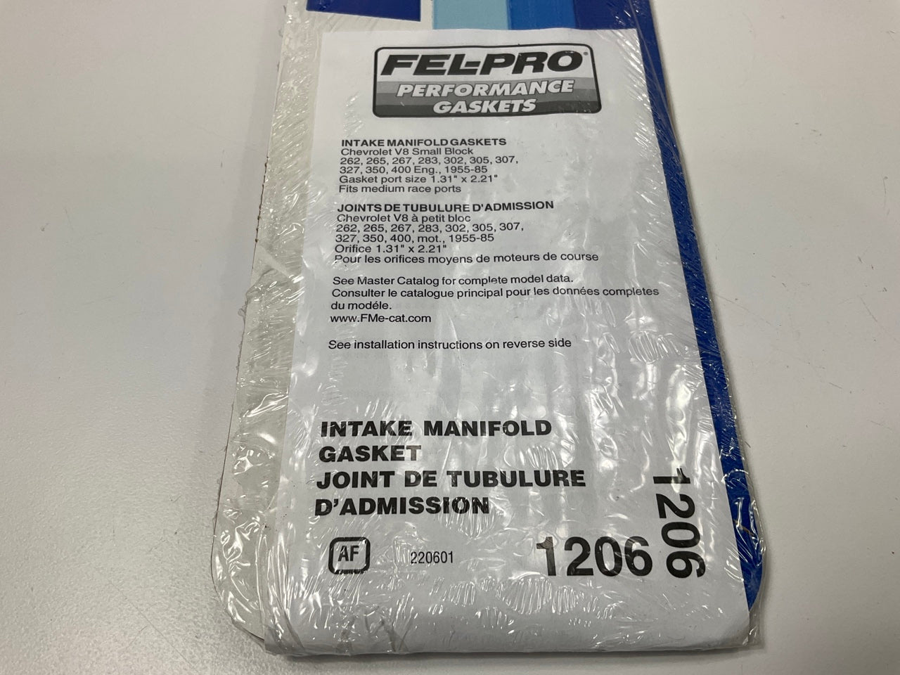 Fel-pro 1206 Performance Intake Manifold Gasket Set SBC Chevrolet 327 350 400 V8