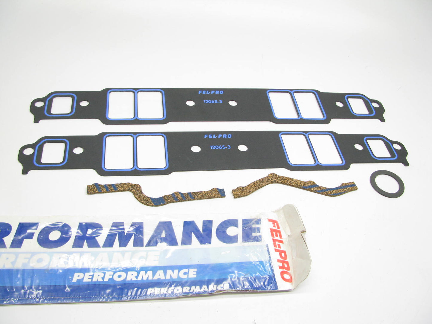 Fel-pro 1206S-3 Intake Manifold Gasket Set Chevy Small Block 1.31'' X 2.21'' Ports
