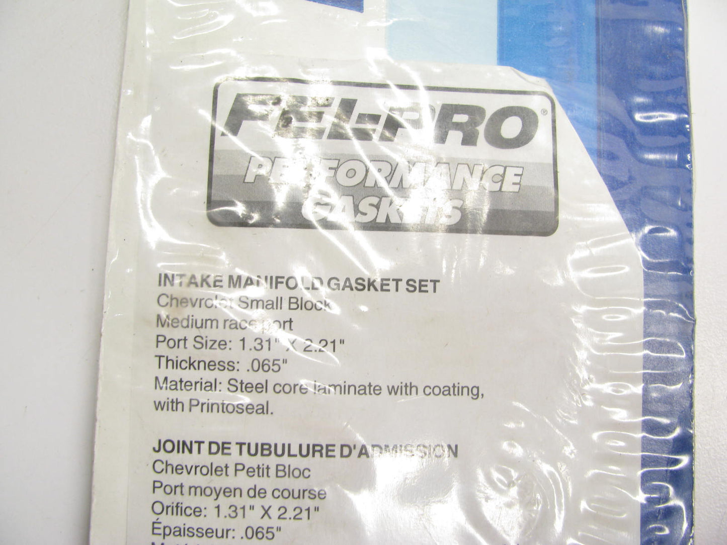 Fel-pro 1206S-3 Intake Manifold Gasket Set Chevy Small Block 1.31'' X 2.21'' Ports