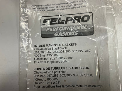 Fel-Pro 1209 Intake Manifold Gasket Set - Chevy Small Block V8 1.38''x2.38'' Ports