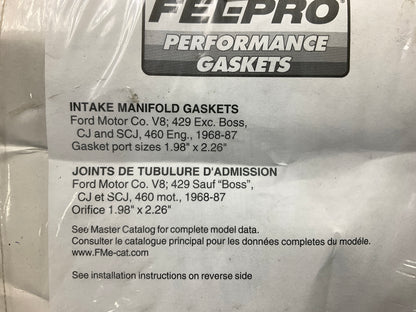 Fel-pro Performance 1230 Intake Manifold Gasket Set 1.98'' X 2.26'' Ford 429 460