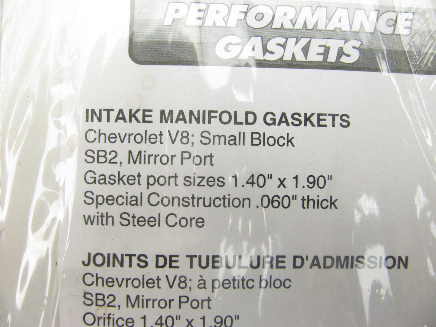 Fel-Pro Performance 1237S-3  Intake Gasket Set Small Block Chevy SB2 Mirror Port