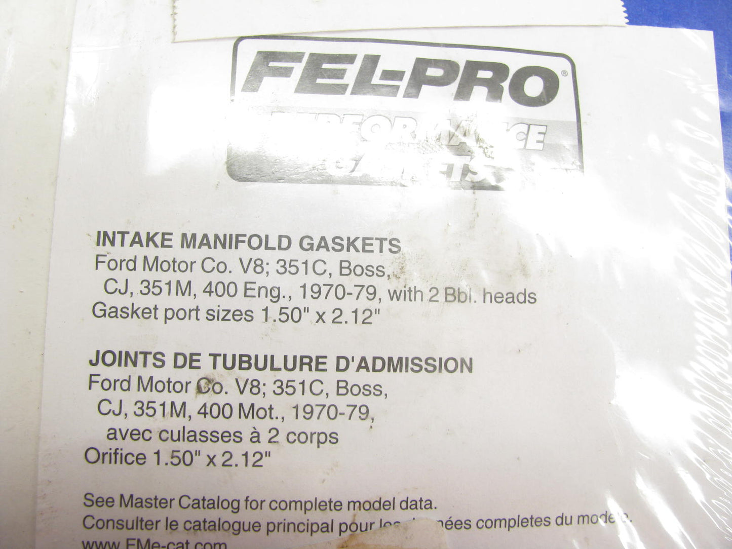 Fel-pro Performance 1240 Engine Intake Manifold Gasket Set - Ford 351C 351M 400