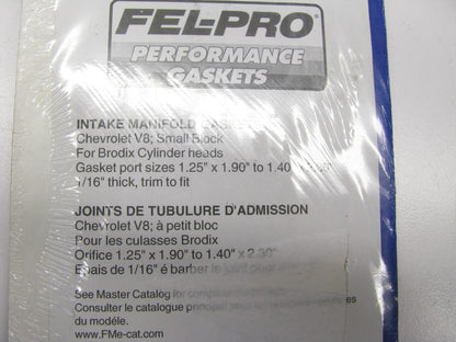 Fel-pro Performance 1244 Intake Gasket .060 In. Thick, SBC BRODIX CYLINDER HEADS