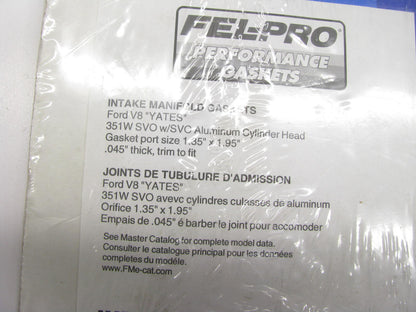 Fel-pro Performance 1253-2 Intake Gasket 045 In. Thick, Ford, 302 SVO/351 SVO