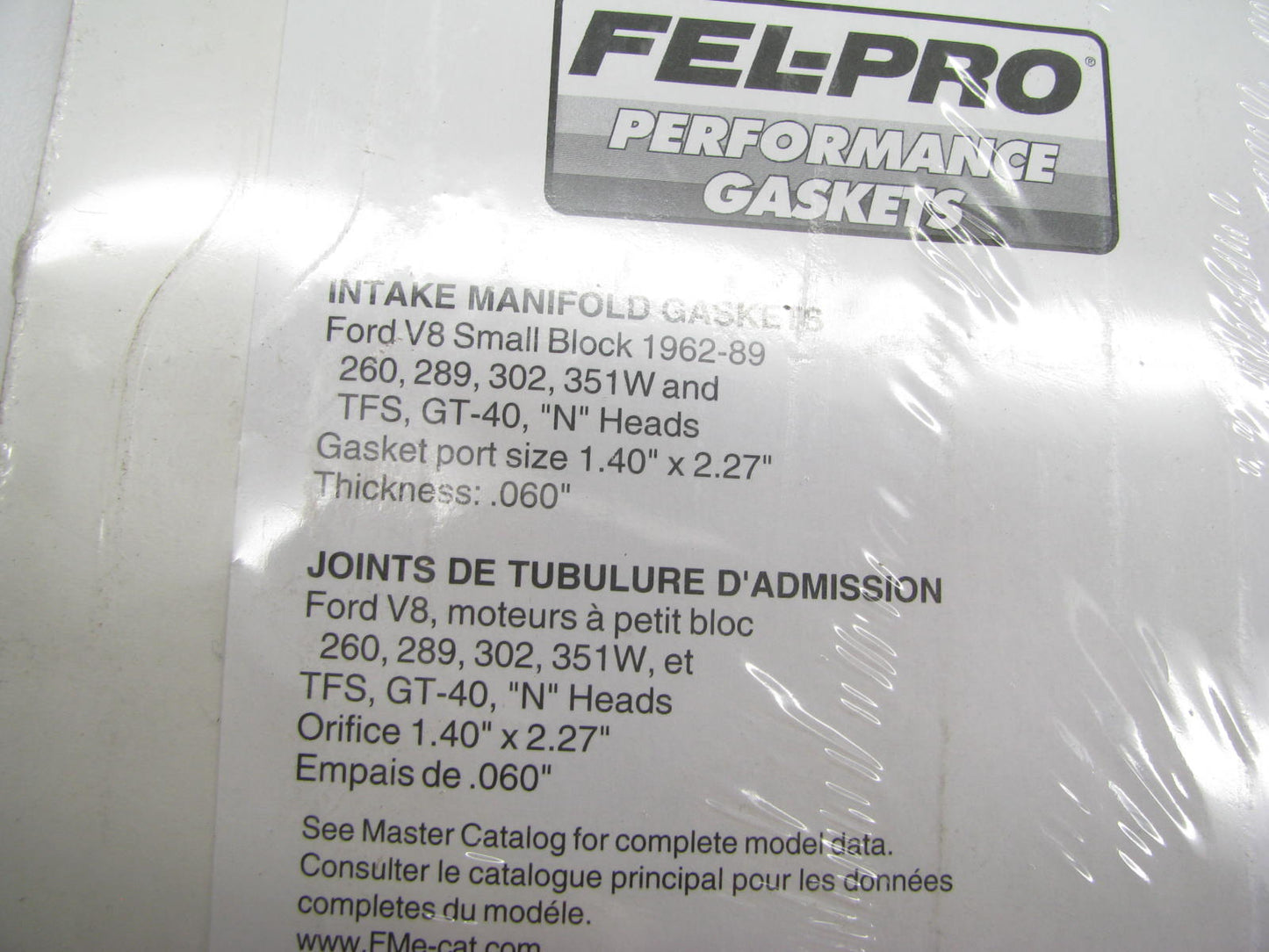 Fel-pro Performance 1262R-3 Intake Manifold Gaskets Ford SB 260 289 302 351W