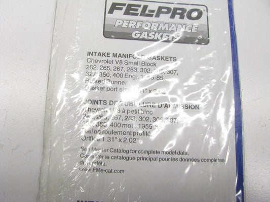 Fel-pro 1263 Performance Intake Gasket Set Chevy V8 Small Block 1.31'' X 2.02''