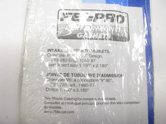 Fel-pro 1268 Engine Intake Manifold Gasket Set 1978-1992 GM 3.8L 4.3L 1.15x2.18''