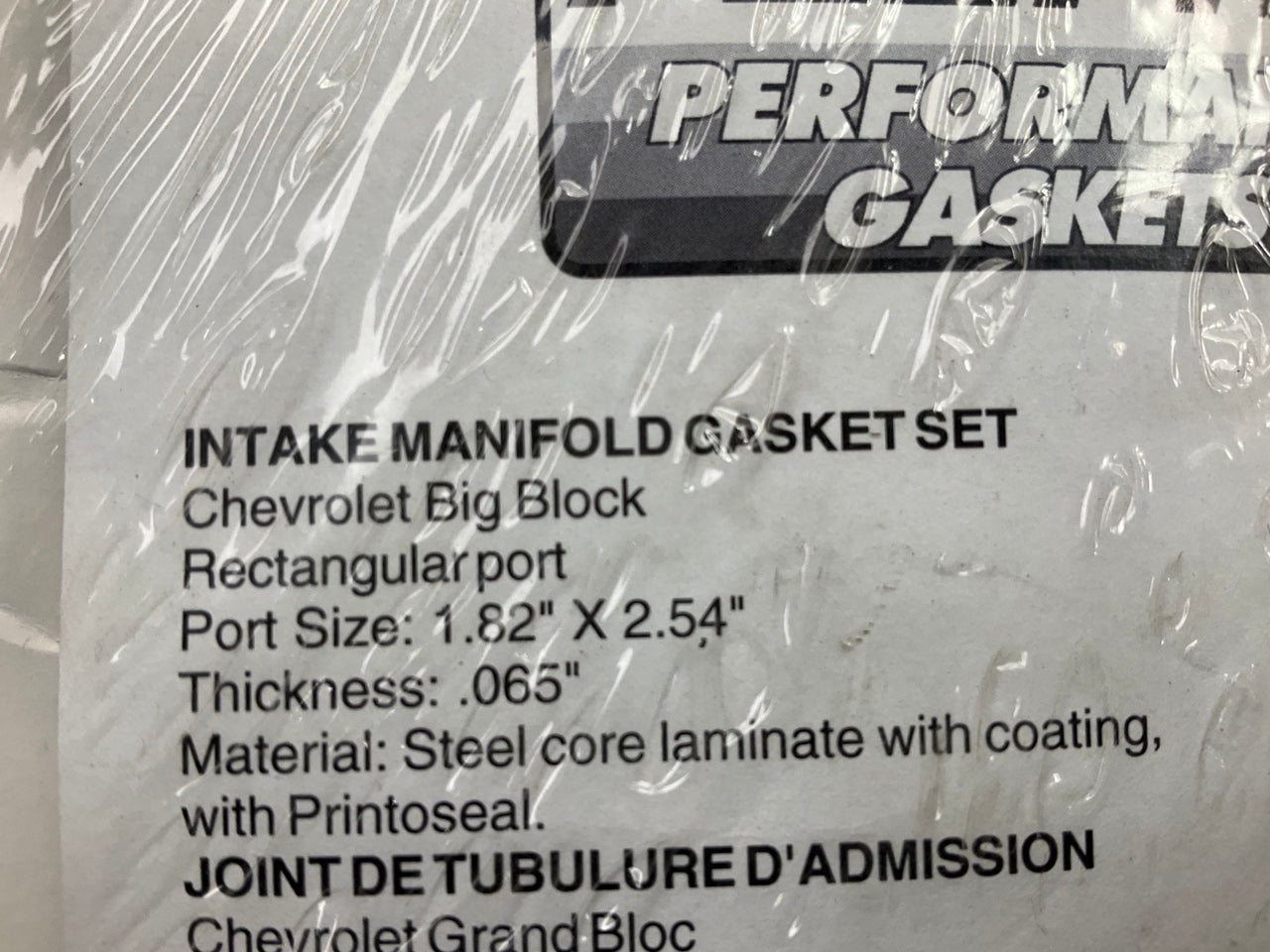 Fel-pro 1275S-3 Performance Intake Manifold Gaskets Chevy V8 Big Block 1.82x2.54