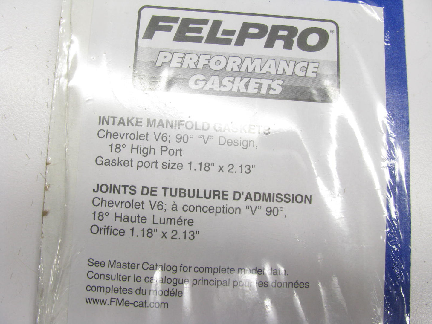 Fel-Pro 1292 Intake Manifold Gasket Set - Chevrolet 262-V6 High Port 1.18x2.13''