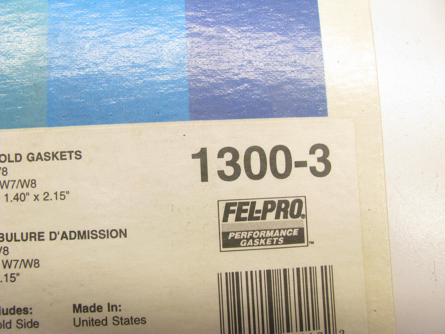 Fel-Pro Performance 1300-3 Intake Gasket Set For Mopar 340 360 W7/W8 1.40X2.15''