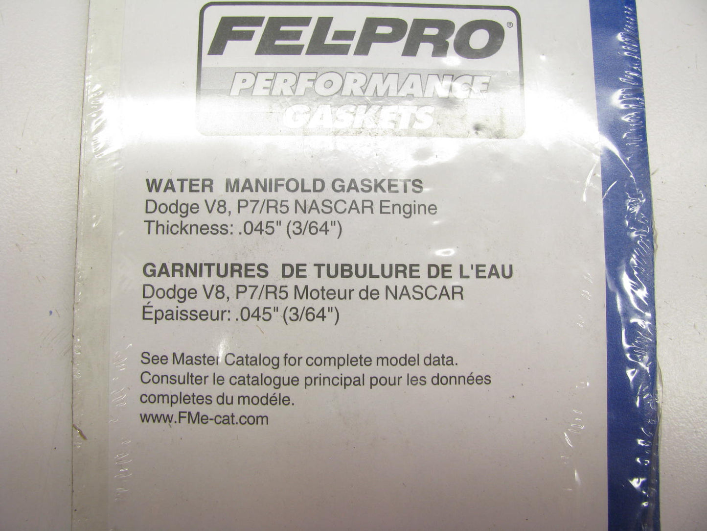 Fel-pro 1302-2 Water Manifold Gasket Set For Dodge P7 / R5 NASCAR Engine