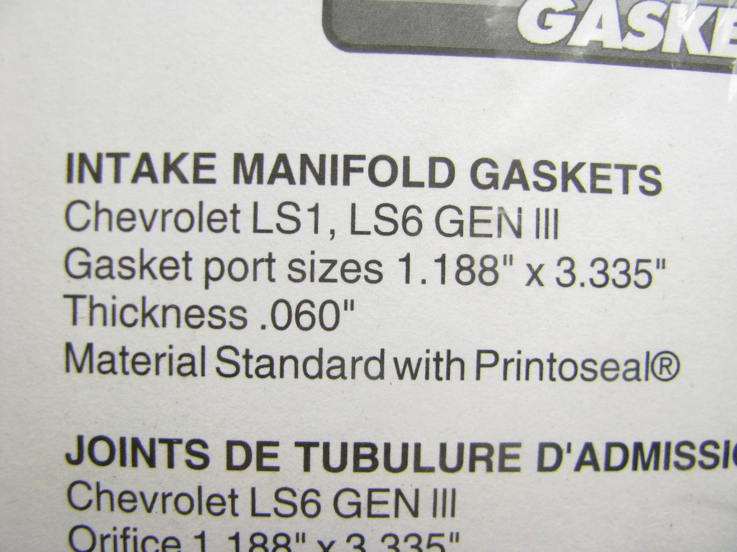 Fel-pro Performance 1312-3 Intake Manifold Gasket Set For LS1 LS6 Cathedral Port