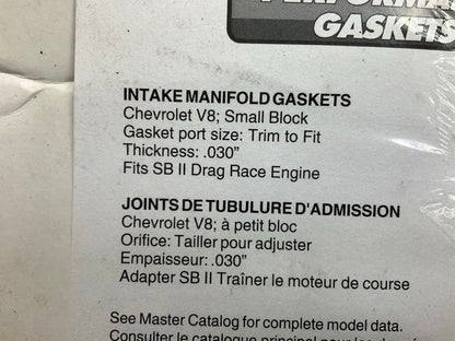 Fel-Pro 1345-1 Intake Manifold Gasket Set - Chevrolet SB II Race - Trim To Fit