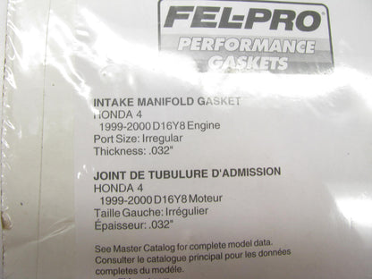 Fel-pro Performance 1350 Intake Gasket For Honda 1.6L SOHC D16Y8 VTEC