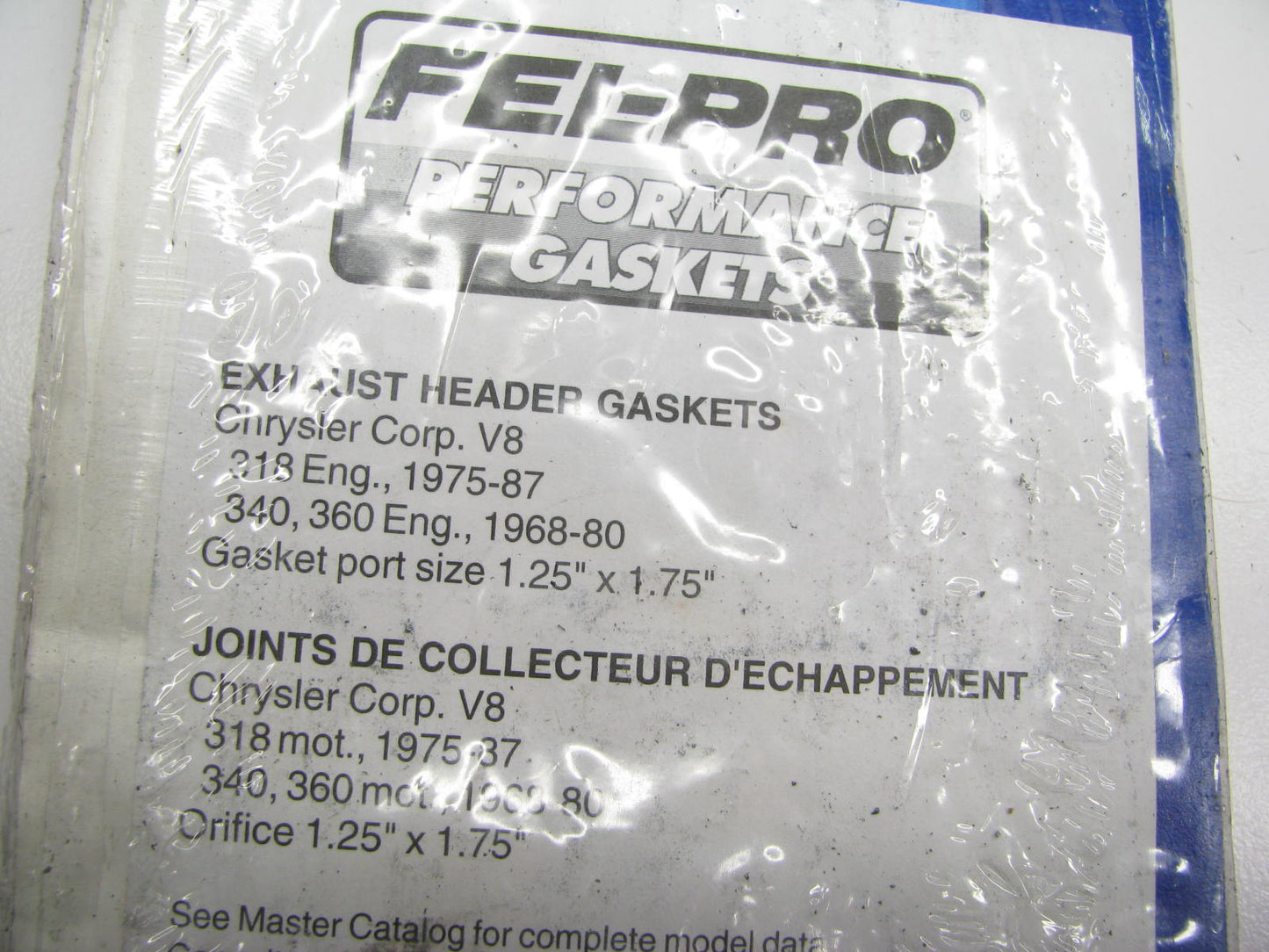 Fel-pro Performance 1413 Exhaust Manifold Gasket Set For Chrysler 318 340 360 V8