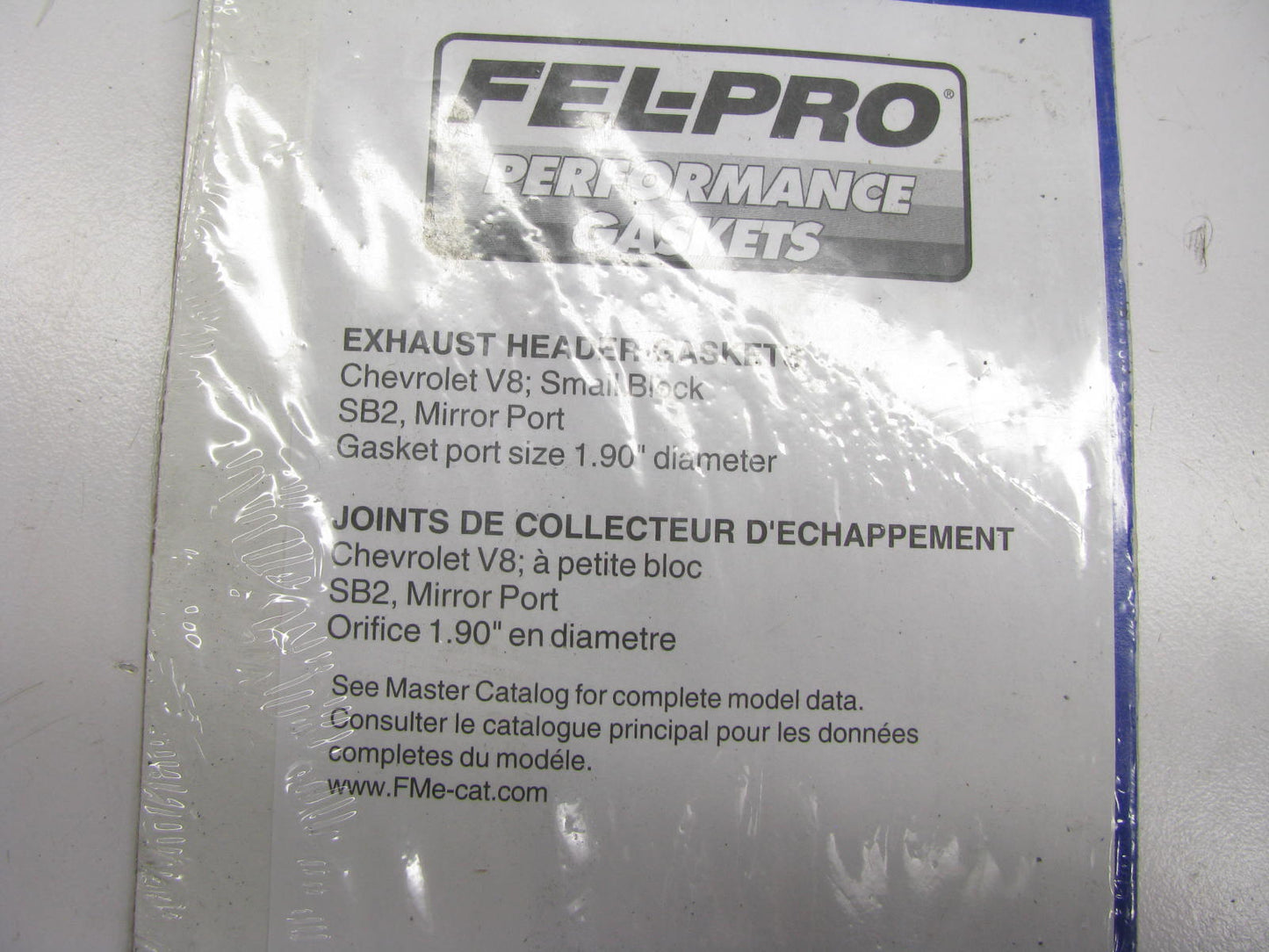 Fel-pro 1437 Performance Exhaust Manifold Gasket Set Chevy SBC SB2 1.90'' Port