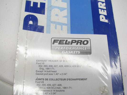 Fel-pro Performance 1442 Exhaust Gaskets 1.40'' X 2.04'' Port FORD 428 427 390 352