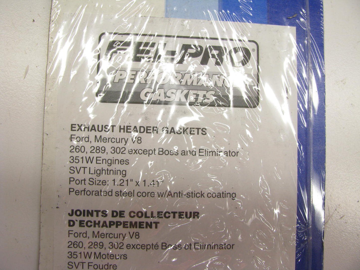 Fel-Pro Performance 1468 Exhaust Gasket Set - Ford 260 289 302 351W-V8