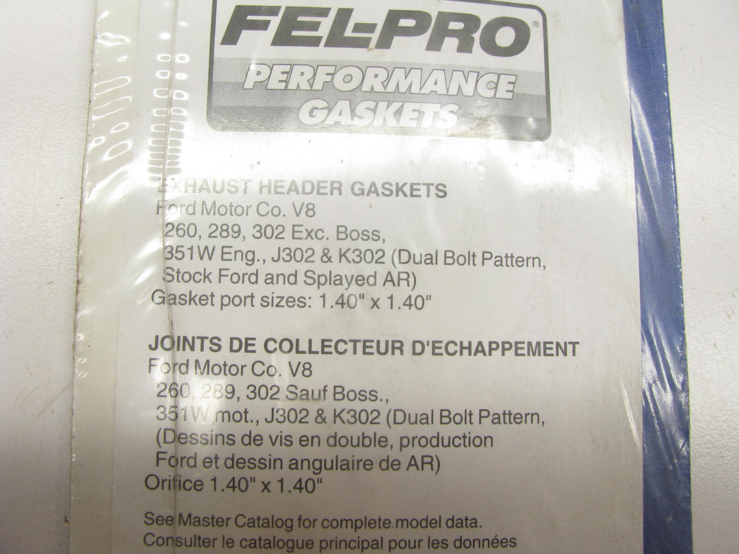 Fel-pro 1486 Performance Exhaust Gasket Ford V8 Windsor Small Block Ford