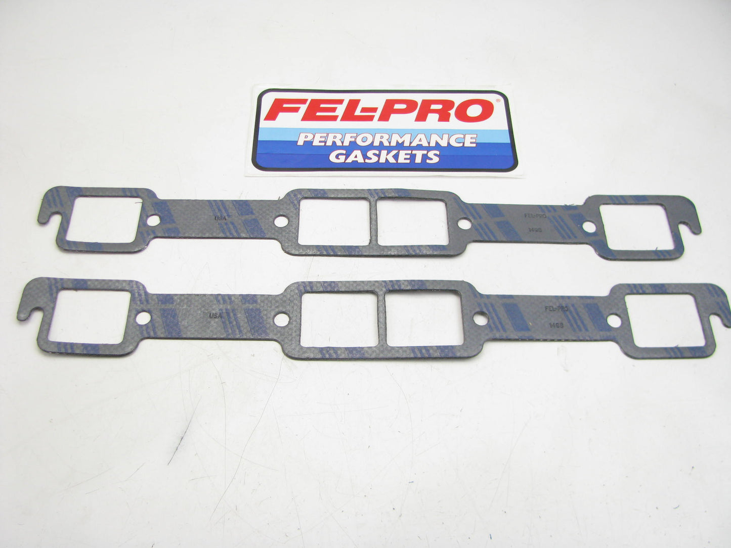 Fel-pro 1489 Performance Exhaust Gasket Set For Chrysler Big Block 1.95'' X 1.65''