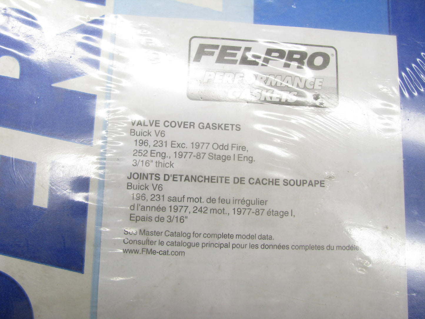 Fel-pro 1600 Valve Cover Gasket Set - 1975-1992 Buick V6 Engine 196 231 252 262