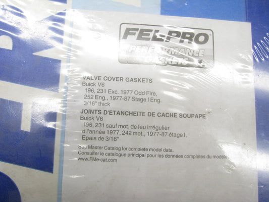 Fel-pro 1600 Valve Cover Gasket Set - 1975-1992 Buick V6 Engine 196 231 252 262