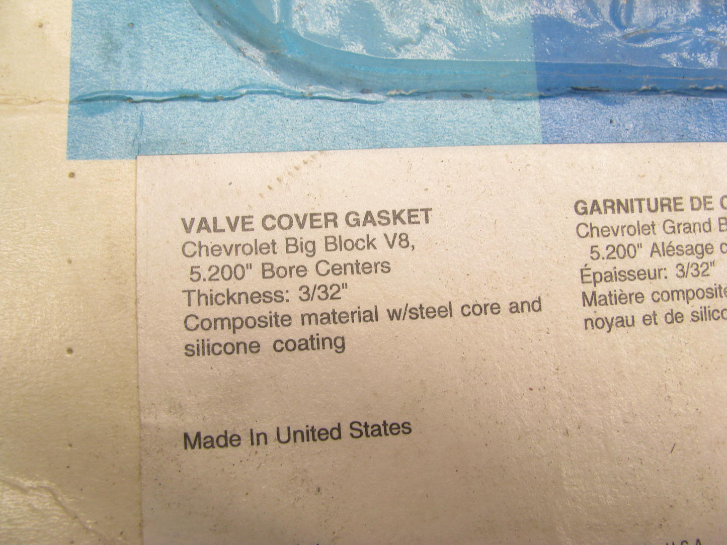 Fel-Pro 1633 PERFORMANCE Valve Cover Gasket Set Chevy Big Block V8 5.200'' BORE