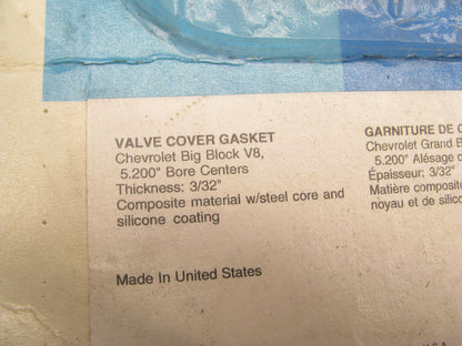 Fel-Pro 1633 PERFORMANCE Valve Cover Gasket Set Chevy Big Block V8 5.200'' BORE