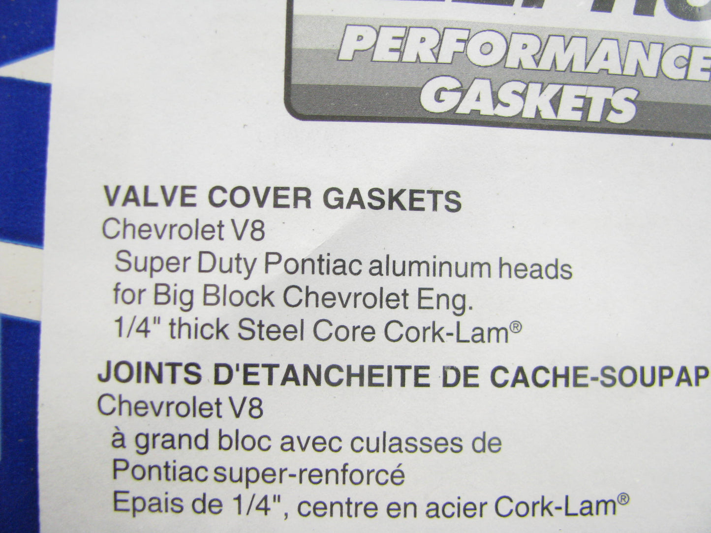 Fel-pro Performance 1634 Valve Cover Gasket Set - Chevrolet BBC W/ Pontiac Heads