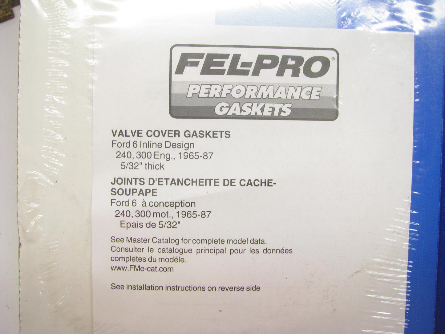 Fel-pro Performance 1639 Valve Cover Gasket For Ford 4.9L 300cu