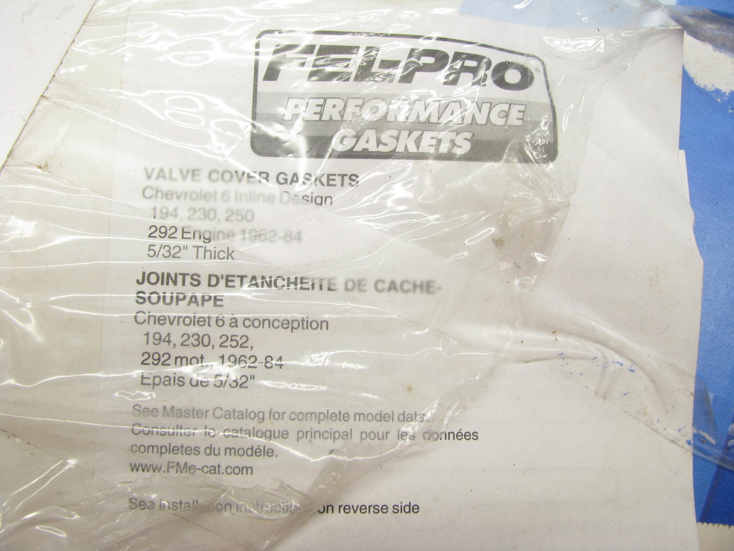 Fel-pro 1640 Performance Valve Cover Gasket 1962-84 Chevy L6 194 230 250 292