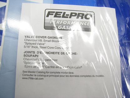 Fel-pro 1641 Performance Valve Cover Gasket Set For Chevrolet SBC Splayed Valve