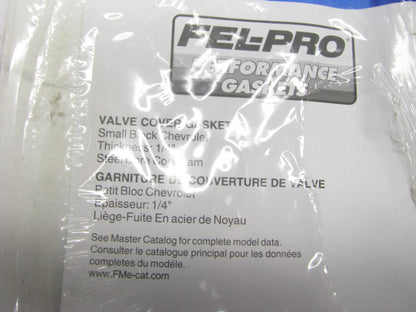 Fel-Pro Performance 1649 Valve Cover Gasket Small Block Chevy V8 1/4'' Thickness