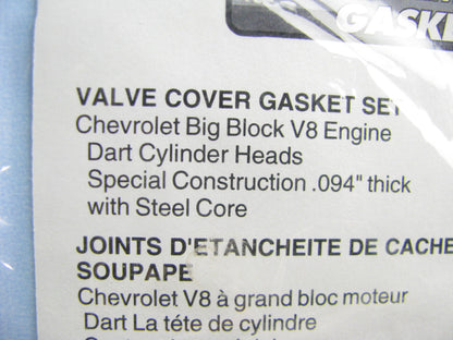 Fel-Pro 1664-1 Valve Cover Gasket Set - Chevrolet BBC Dart Big Chief .094'' Thick