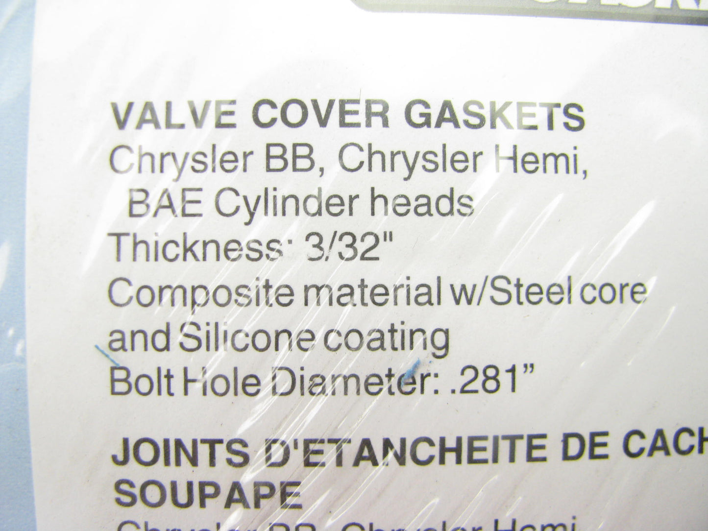 Fel-pro Performance 1665-1 Valve Cover Gasket Set For Chrysler BB BAE Heads
